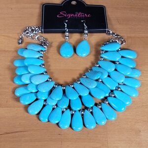Signature Turquoise Necklace and Earring Set